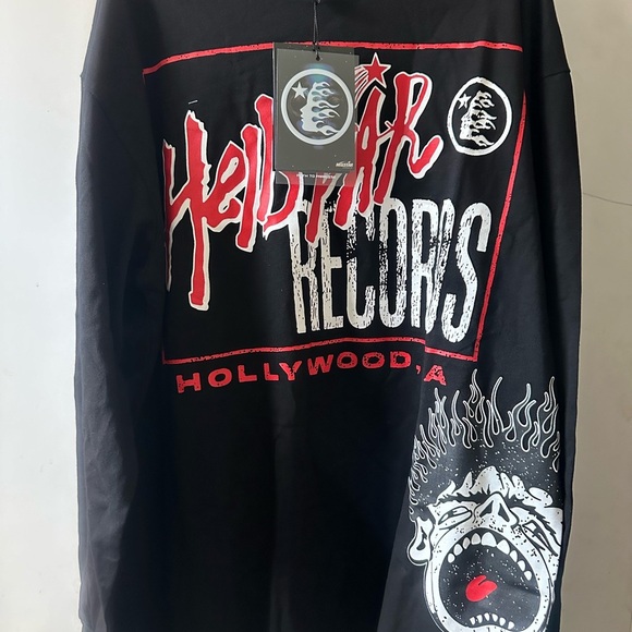 Hellstar studio Records Black Graphic Long Sleeve Shirt - Picture 5 of 5